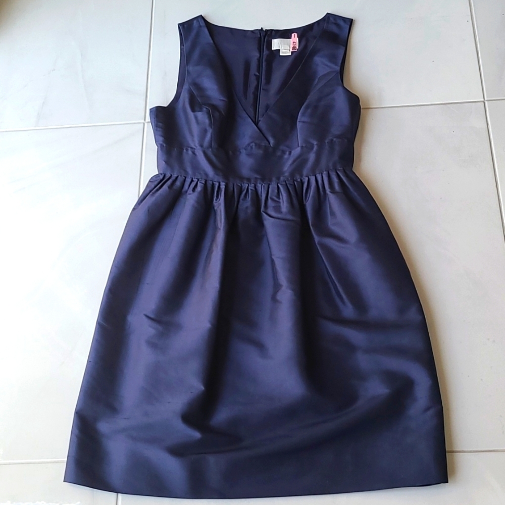 J.Crew silk dres Navy size 4
